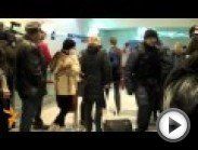 Кадры из аэропорта Домодедово .