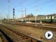 Электропоезд ЭД4М-0279 следует по маршруту Курумоч — Самара. Снято 21.07.2012. на перегоне Мирная-Пятилетка, Куйбышевская ЖД, г. Самара.