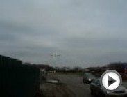 Заход на посадку на Воронежский авиазавод (ВАСО) и уход на второй круг самолета ИЛ-96-400Т воронежской авиакомпании 